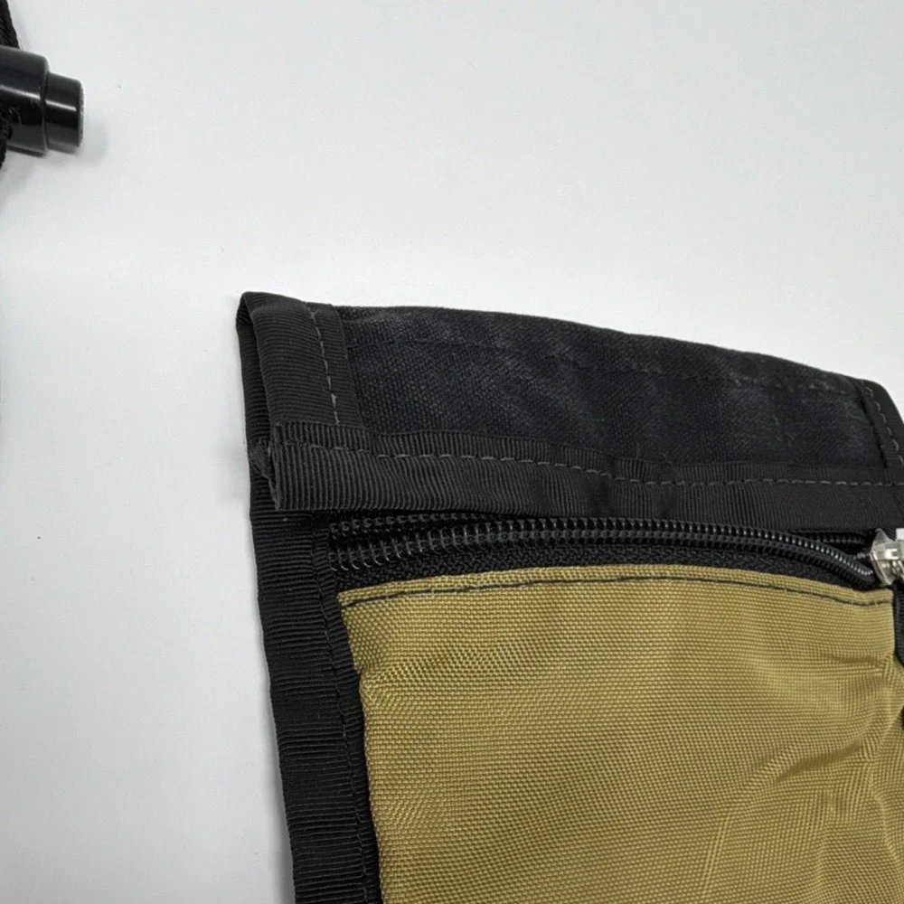 Eddie Bauer Utility Neck Pouch Belt Loop Two Pocket Black Khaki - Picture 10 of 12